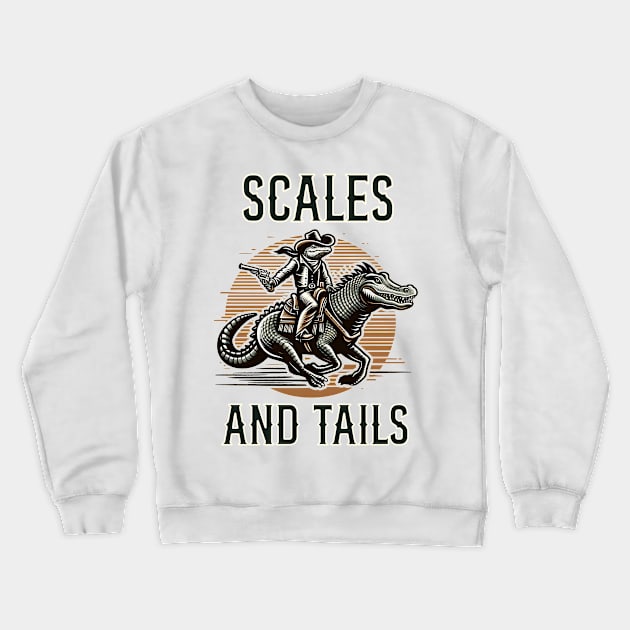 Scales and Tails Alligators Crewneck Sweatshirt by WolfeTEES